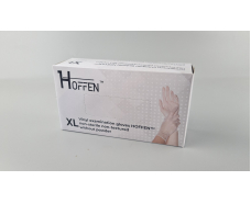 Перчатки Винил прозрачные (100шт) размер XL "HOFFEN" (1 пачка)