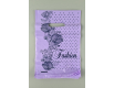 Пакет с прорезной ручкой (20*30)"Fashion цветы Фиолетовый"Леоми (100 шт)