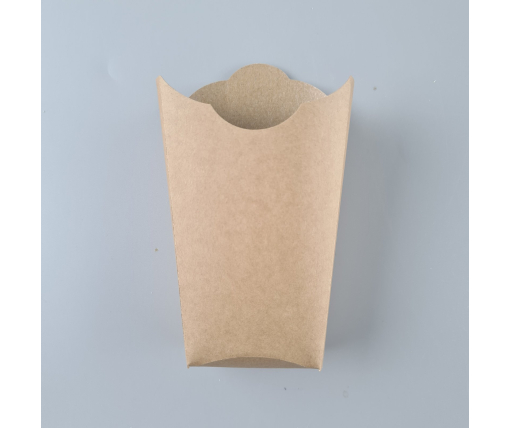 Бокс картонный для картошки ФРИ  "KRAFT"140*80*50 мм (100 шт)