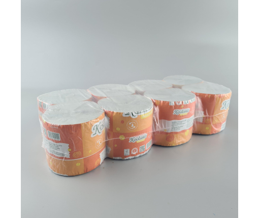 Туалетная бумага без втулки "Эконом-95" 90*95 (8 рул)