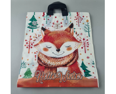 Пакет с петлевой ручкой 40*42ВТ Н.Год "Лиса" Ренпако (25 шт)