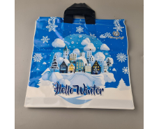 Пакет с петлевой ручкой  (38*34) Н.Год "Привет Зима" Ренпако (25 шт)