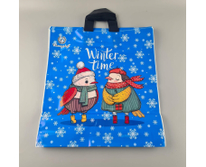 Пакет с петлевой ручкой 40*42 Н.Год "Совята" Ренпако (25 шт)