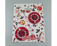 Пакеты с вырубной ручкой (29х37) Н.Год Зимнние Аромат" Ренпако (50 шт)