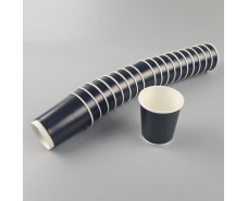 Бумажные стаканы 2х слойный 175мл "  Черно Белый    (20 шт)