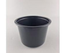 Супник черный гладкий D-115 (500 гр) Битнер (50 шт)