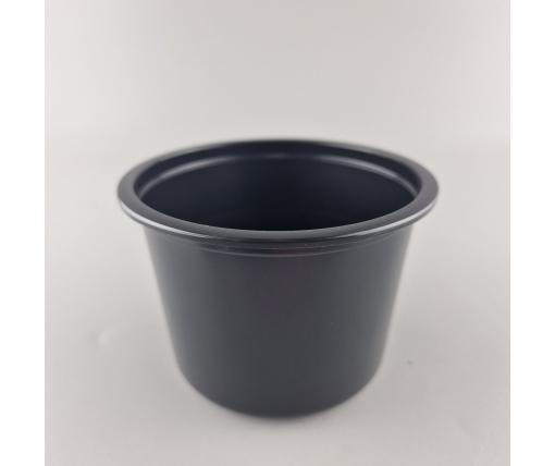 Супник черный гладкий D-115 (500 гр) Битнер (50 шт)