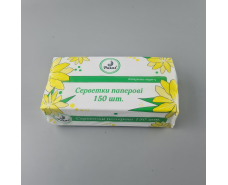 Салфетка косметическая 150 шт 20*20 Одесса в упаковке по 7 Ромашка (1 пачка)