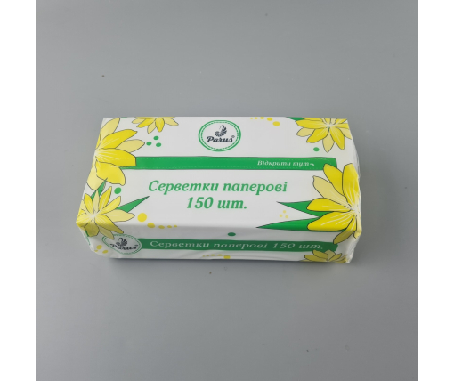 Салфетка косметическая 150 шт 20*20 Одесса в упаковке по 7 Ромашка (1 пачка)
