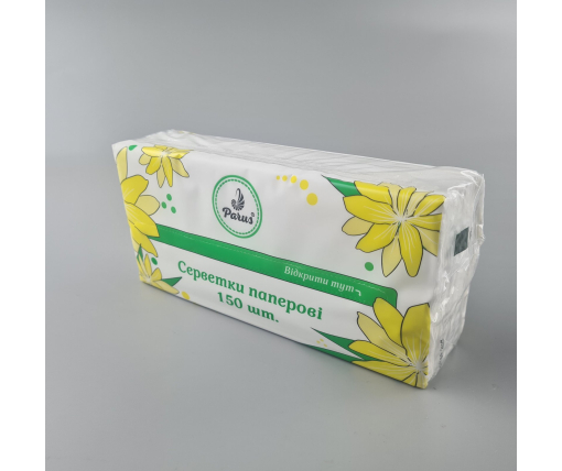 Салфетка косметическая 150 шт 20*20 Одесса в упаковке по 7 Ромашка (1 пачка)