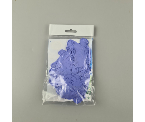 Перчатки 10шт Нитрил Фиолетовые L  Супер торба (1 пачка)