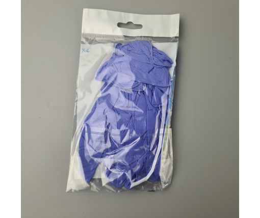 Перчатки 10шт Нитрил Фиолетовые XL  Супер торба (1 пачка)