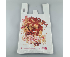 Пакет майка полиэтиленовая 30*55 НГ Подарок ''Комсерв'' 51 мкм (100 шт)