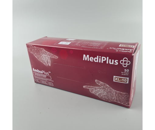 Резиновые перчатки "Амбулатория" MEDIPLUS 50 шт. (XL) (1 пачка)