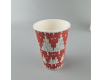 Стаканы бумажные одноразовые 340 мл НГ "ЕЛКИ НА КРАСНОМ"   (50 шт)