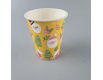 Стаканчики для кофе 250 мл НГ "СНЕГОВИК НА ЖЕЛТОМ" Маэстро h9 (50 шт)