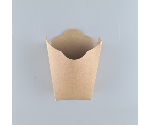 Бокс картонный для картошки ФРИ  "KRAFT"115*85*45 мм (100 шт)