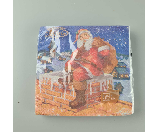 Новогодняя салфетка (ЗЗхЗЗ, 16шт)  La Fleur "Магия подарков" (711) (1 пачка)