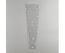 Упаковка конус под цветы h40/ 5низ/15верх белый (100 шт) 159 (3) (100 шт)