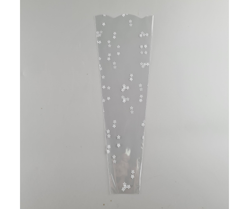 Упаковка конус под цветы h40/ 5низ/15верх белый (100 шт) 159 (3) (100 шт)