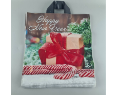 Пакет с петлевой ручкой  ср п "БК НГ Подарок" (38х41) ДПА (50 шт)