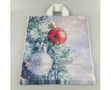 Пакет с петлевой ручкой  ср п "БК НГ Серебро" (38х41) ДПА (50 шт)