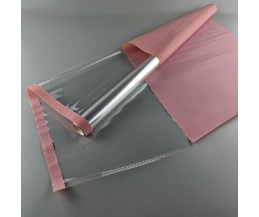 Пленка для цветов Рулон 8 м Тонировка с каймой  (75) (h700) № 802 Пудра (1 шт)