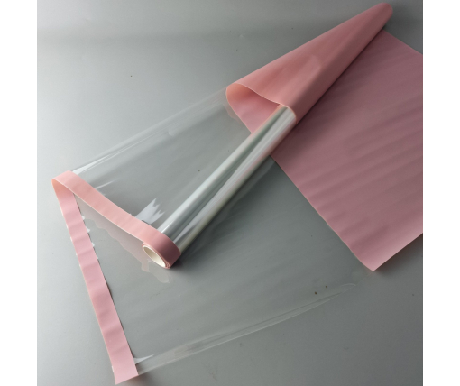 Пленка для цветов Рулон 8 м Тонировка с каймой  (75) (h700) № 802 Пудра (1 шт)