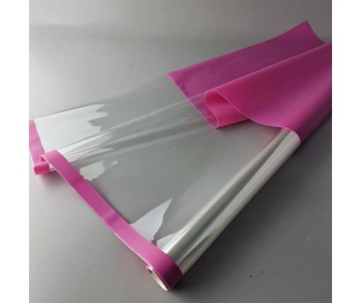 Пленка для цветов Рулон 8 м Тонировка с каймой  (75) (h700) № 803 Малиновый (1 шт)