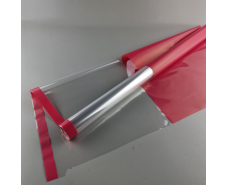 Пленка для цветов Рулон 8 м Тонировка с каймой  (75) (h700) № 804 Красный (1 шт)