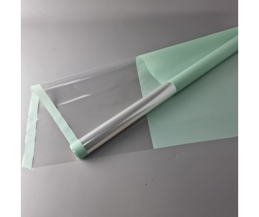 Пленка для цветов Рулон 8 м Тонировка с каймой  (75) (h700) № 805 Светло Салатовый (1 шт)