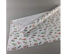 Рулон 8 м бумага подарочная с печатью (38) для цветов (h680) Н.Год №5 (1 шт)