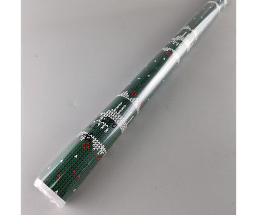 Рулон 8 м бумага подарочная с печатью (38) для цветов (h680) Н.Год №6 (1 шт)