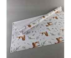 Рулон 8 м бумага подарочная с печатью (38) для цветов (h680) Н.Год №7 (1 шт)