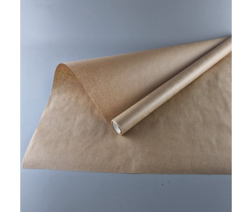 Рулон 8 м бумага подарочная с печатью (50) для цветов (h680) Крафт №10 (1 шт)