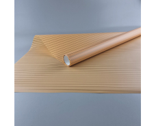 Калька для цветов рулон 8м тонированный матовый (77) (h660) №812 Персик Полоски (1 шт)