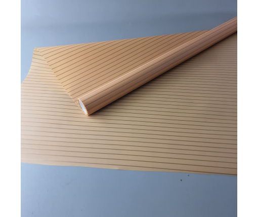 Калька для цветов рулон 8м тонированный матовый (77) (h660) №812 Персик Полоски (1 шт)