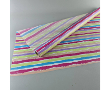 Калька для цветов рулон 8м тонированный матовый (77) (h680) №801 Радуга-1 (1 шт)