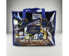 Полипропиленовая сумка хозяйственная  с цветным рисунком №1 Город Джинс (1 шт)