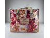 Полипропиленовая сумка хозяйственная  с цветным рисунком №1 Розы бежевые (1 шт)