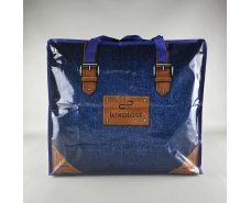 Полипропиленовая сумка хозяйственная  с цветным рисунком №3 Джинс (1 шт)