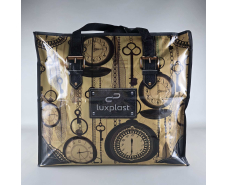 Полипропиленовая сумка хозяйственная  с цветным рисунком №3 Часы (1 шт)