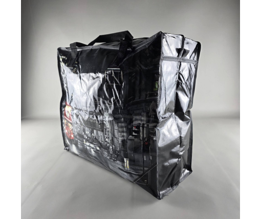 Полипропиленовая сумка хозяйственная  с цветным рисунком №3 Ночной Город (1 шт)