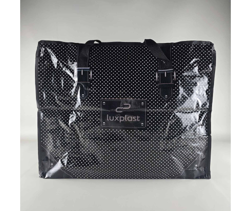 Полипропиленовая сумка хозяйственная  с цветным рисунком №4 Горошек (1 шт)