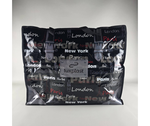 Полипропиленовая сумка хозяйственная  с цветным рисунком №4 Париж (1 шт)