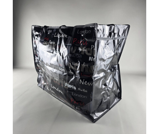 Полипропиленовая сумка хозяйственная  с цветным рисунком №4 Париж (1 шт)