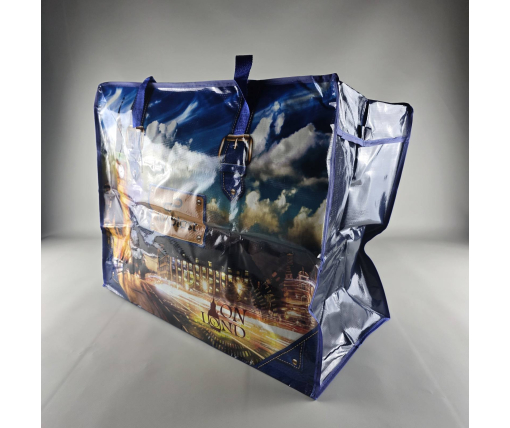 Полипропиленовая сумка хозяйственная  с цветным рисунком №5 Биг Бэн (1 шт)