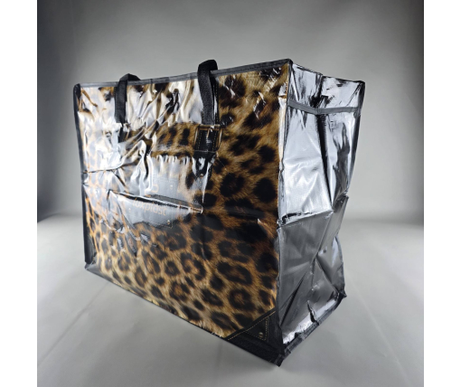 Полипропиленовая сумка хозяйственная  с цветным рисунком №5 Гепард (1 шт)