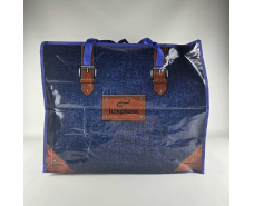 Полипропиленовая сумка хозяйственная  с цветным рисунком №5 Джинс (1 шт)