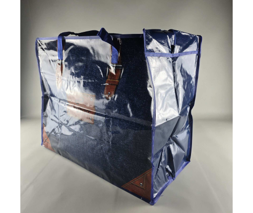 Полипропиленовая сумка хозяйственная  с цветным рисунком №5 Джинс (1 шт)